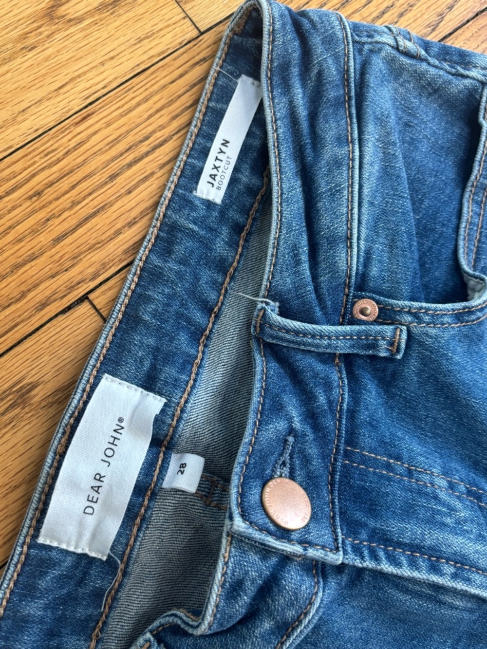 dear john jaxtyn bootcut cuffed jeans 28 $120 - Picture 6 of 11